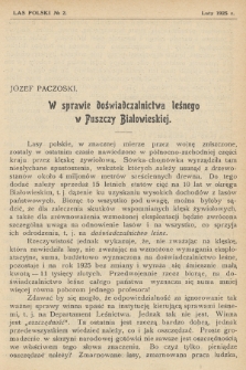 Las Polski : organ Związku Zawodowego Leśników w Rzeczypospolitej Polskiej. R. 5, 1925, nr 2