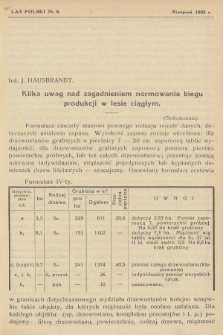 Las Polski : organ Związku Zawodowego Leśników w Rzeczypospolitej Polskiej. R. 5, 1925, nr 8