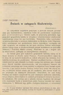 Las Polski : organ Związku Zawodowego Leśników w Rzeczypospolitej Polskiej. R. 5, 1925, nr 9