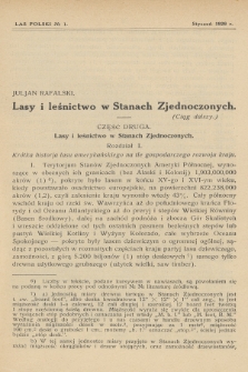 Las Polski : organ Związku Zawodowego Leśników w Rzeczypospolitej Polskiej. R. 6, 1926, nr 1