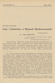 Las Polski : organ Związku Zawodowego Leśników w Rzeczypospolitej Polskiej. R. 6, 1926, nr 7