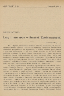Las Polski : organ Związku Zawodowego Leśników w Rzeczypospolitej Polskiej. R. 6, 1926, nr 10