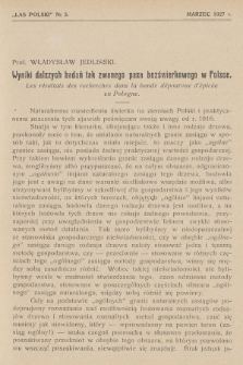 Las Polski : organ Związku Zawodowego Leśników w Rzeczypospolitej Polskiej. R. 7, 1927, nr 3