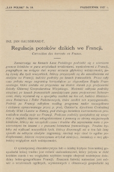 Las Polski : organ Związku Zawodowego Leśników w Rzeczypospolitej Polskiej. R. 7, 1927, nr 10