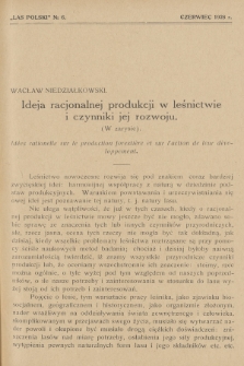 Las Polski : organ Związku Zawodowego Leśników w Rzeczypospolitej Polskiej. R. 8, 1928, nr 6