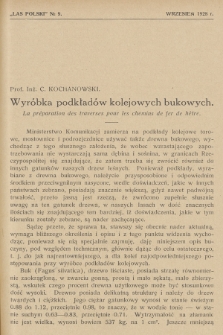 Las Polski : organ Związku Zawodowego Leśników w Rzeczypospolitej Polskiej. R. 8, 1928, nr 9