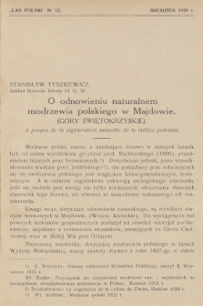 Las Polski : organ Związku Zawodowego Leśników w Rzeczypospolitej Polskiej. R. 8, 1928, nr 12