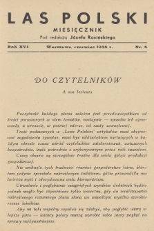 Las Polski. R. 16, 1936, nr 6