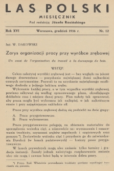 Las Polski. R. 16, 1936, nr 12