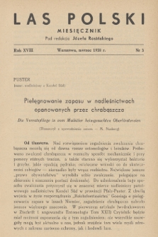 Las Polski. R. 18, 1938, nr 3