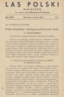 Las Polski. R. 18, 1938, nr 6