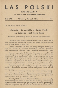 Las Polski. R. 18, 1938, nr 9