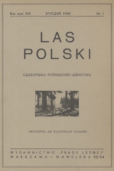 Las Polski. R. 18, 1939, nr 1