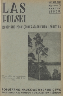 Las Polski : czasopismo poświęcone zagadnieniom leśnictwa. R. 24, 1950, nr 3