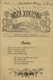 Nasza Jutrzenka : pismo dla dzieci i młodzieży. R.6, 1929, Nr 10