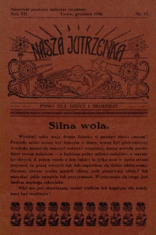 Nasza Jutrzenka : pismo dla dzieci i młodzieży. R.7, 1930, Nr 12