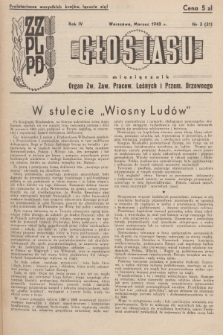 Głos Lasu : organ Zw. Zaw. Pracow. Leśnych i Przem. Drzewnego. R.4, 1948, Nr 3 (31)