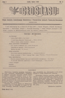 Głos Lasu : organ Związku Zawodowego Robotników i Pracowników Leśnych i Przemysłu Drzewnego. R.1, 1945, Nr 2