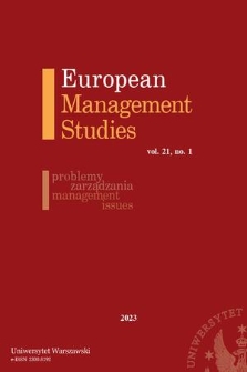 European Management Studies. Vol. 21 (2023) no. 1