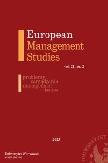 European Management Studies. Vol. 21 (2023) no. 2