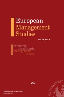European Management Studies. Vol. 21 (2023) no. 3