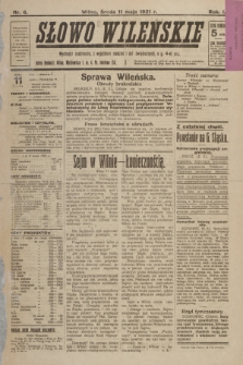 Słowo Wileńskie. R. 1, 1921, nr 6