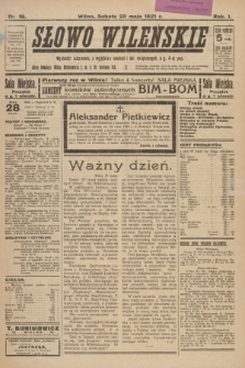 Słowo Wileńskie. R. 1, 1921, nr 19