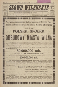 Słowo Wileńskie. R. 1, 1921, nr 44