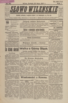 Słowo Wileńskie. R. 1, 1921, nr 60