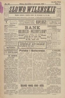 Słowo Wileńskie. R. 1, 1921, nr 99