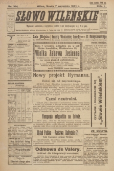 Słowo Wileńskie. R. 1, 1921, nr 104