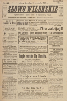 Słowo Wileńskie. R. 1, 1921, nr 105