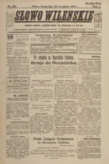 Słowo Wileńskie. R. 1, 1921, nr 122
