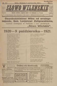 Słowo Wileńskie. R. 1, 1921, nr 131
