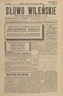 Słowo Wileńskie. R. 1, 1921, nr 147
