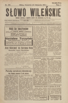 Słowo Wileńskie. R. 1, 1921, nr 151