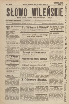 Słowo Wileńskie. R. 1, 1921, nr 163