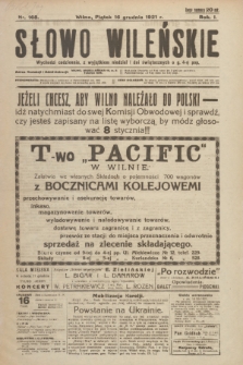 Słowo Wileńskie. R. 1, 1921, nr 168