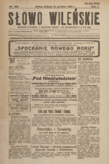 Słowo Wileńskie. R. 1, 1921, nr 180