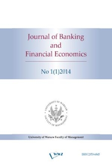 Journal of Banking and Financial Economics. 2014 no. 1