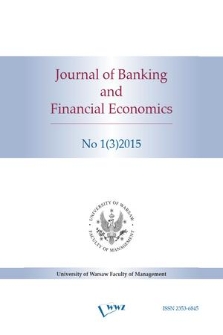 Journal of Banking and Financial Economics. 2015 no. 1