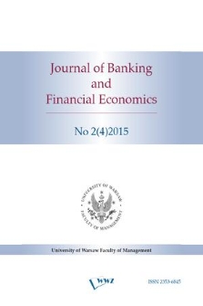 Journal of Banking and Financial Economics. 2015 no. 2