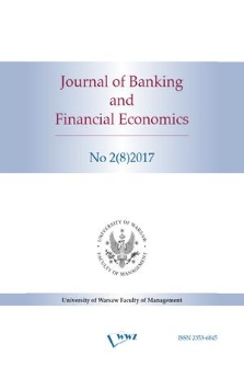 Journal of Banking and Financial Economics. 2017 no. 2