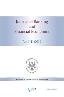 Journal of Banking and Financial Economics. 2019 no. 1
