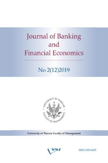 Journal of Banking and Financial Economics. 2019 no. 2