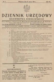 Dziennik Urzędowy Województwa Warszawskiego. 1926, nr 3