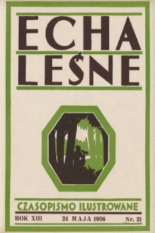 Echa Leśne : tygodnik ilustrowany : organ Związku Leśników R. P., Rodzina Leśnika i Przysposobienia Wojskowego Leśników. 1936, nr 21