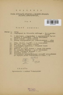 Pokutnik : pismo włóczęgów górskich i łazików skalnych dolinek podkrakowskich. 1947, nr 4