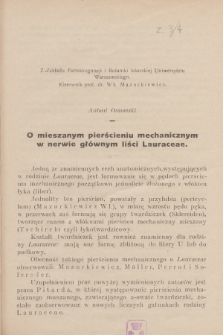 Roczniki Farmacji : organ Towarzystwa Popierania Nauk Farmaceutycznych „Lechicja”. T.4, 1926, z. [3/4] + wkładka