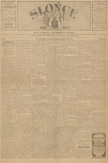 Słońce : organ urzędowy Unji Polskiej w Ameryce. R. 3, 1898, no. 21